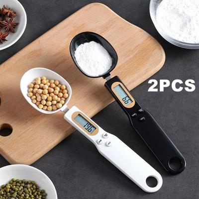 Mini-Löffelwaage, digitale Küchenwaage, elektronische LCD-Lebensmittelwaage, 0,1–500 g, zum Kochen von Mehl, Milch, Kaffeepulver, Gewicht, Messlöffel