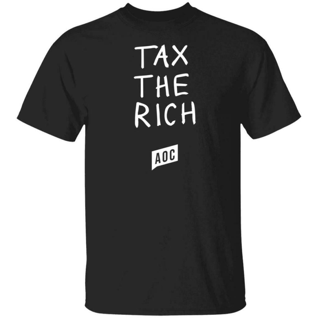 Buy Aoc Tax The Rich T Shirt Black Chic 