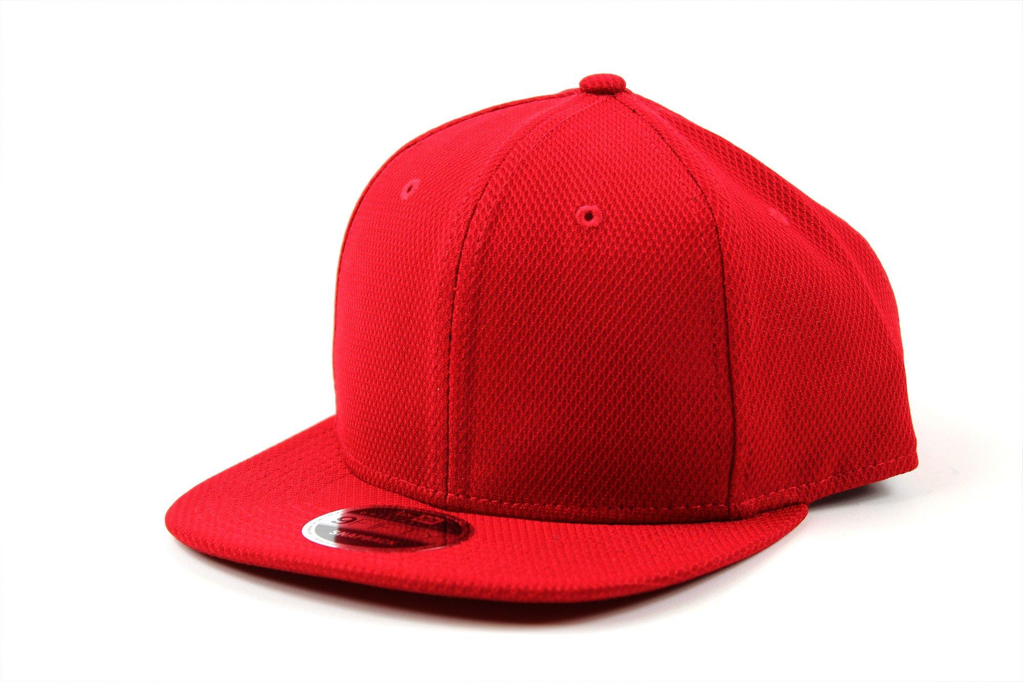 

New Era Diamond Era SCARLET Snapback Flat Cap for Men and Women алый