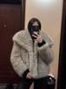 Women's Fluffy Tipped Fox Faux Fur Coat - New Fashion for Autumn/Winter