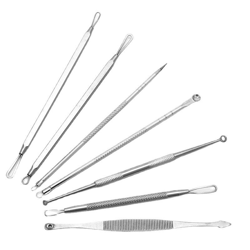 7-Piece Stainless Steel Acne and Blackhead Extractor Set