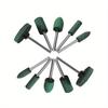10pcs Rubber Mounted Point Grinding Head For Mould Finish Polish Die Grinder Rotary Polishing Tools Rubber Grinding Heads Tools