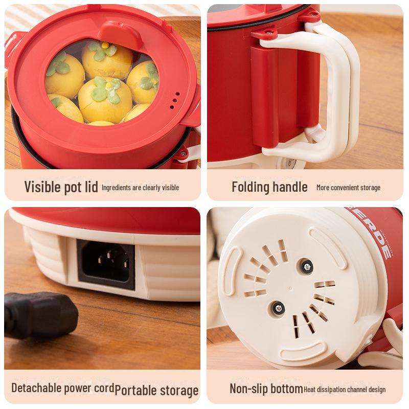 Compact Electric Multi-Cooker: Portable Non-Stick Pot and Electric Frying Pan for Dorms