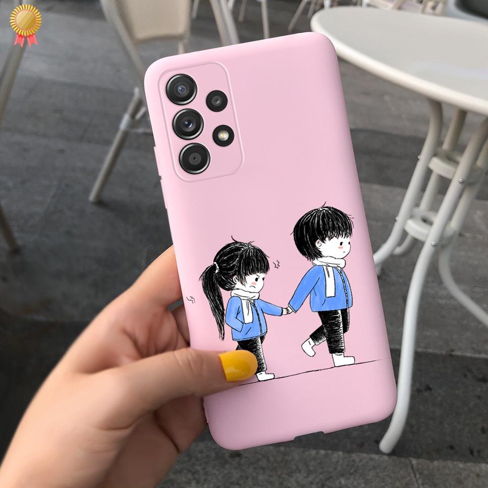 For Samsung Galaxy A23 5G Case Fashion Cute Clear Mate Men Women Soft TPU Silicone Phone Covers For Samsung Galaxy A23 4G Fundas