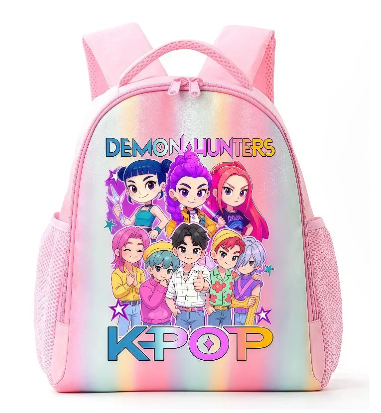 K-Pop Demon & Witch Hunter Anime Rainbow Backpack for Students Backpack