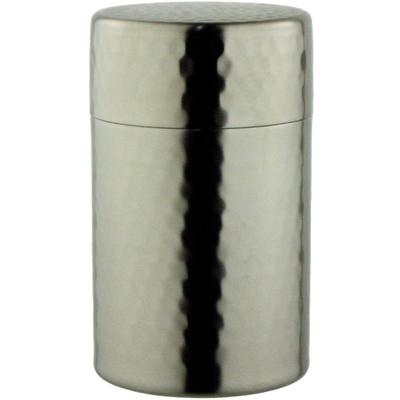 Nerezová dóza na čaj Nagao Průměr x 11 cm Vyrobeno v Japonsku 18-8 Dóza, Malá, Výška 6,5 cm, V krabici, SECCHU,