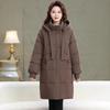 Mom winter padded jacket medium and long new middle-aged and elderly autumn and winter down padded jacket large size padded jacket women