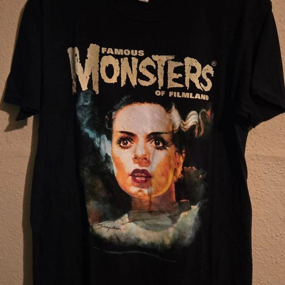 Famous Monsters of Filmland Bride of Frankenstein T Shirt Full Size S-5XL Unisex T-Shirt XXL