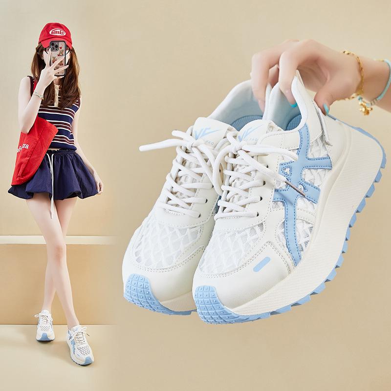 Korean version of the new dad shoes women's 2025 summer student sports thick-soled heightened casual shoes mesh breathable ZY2007