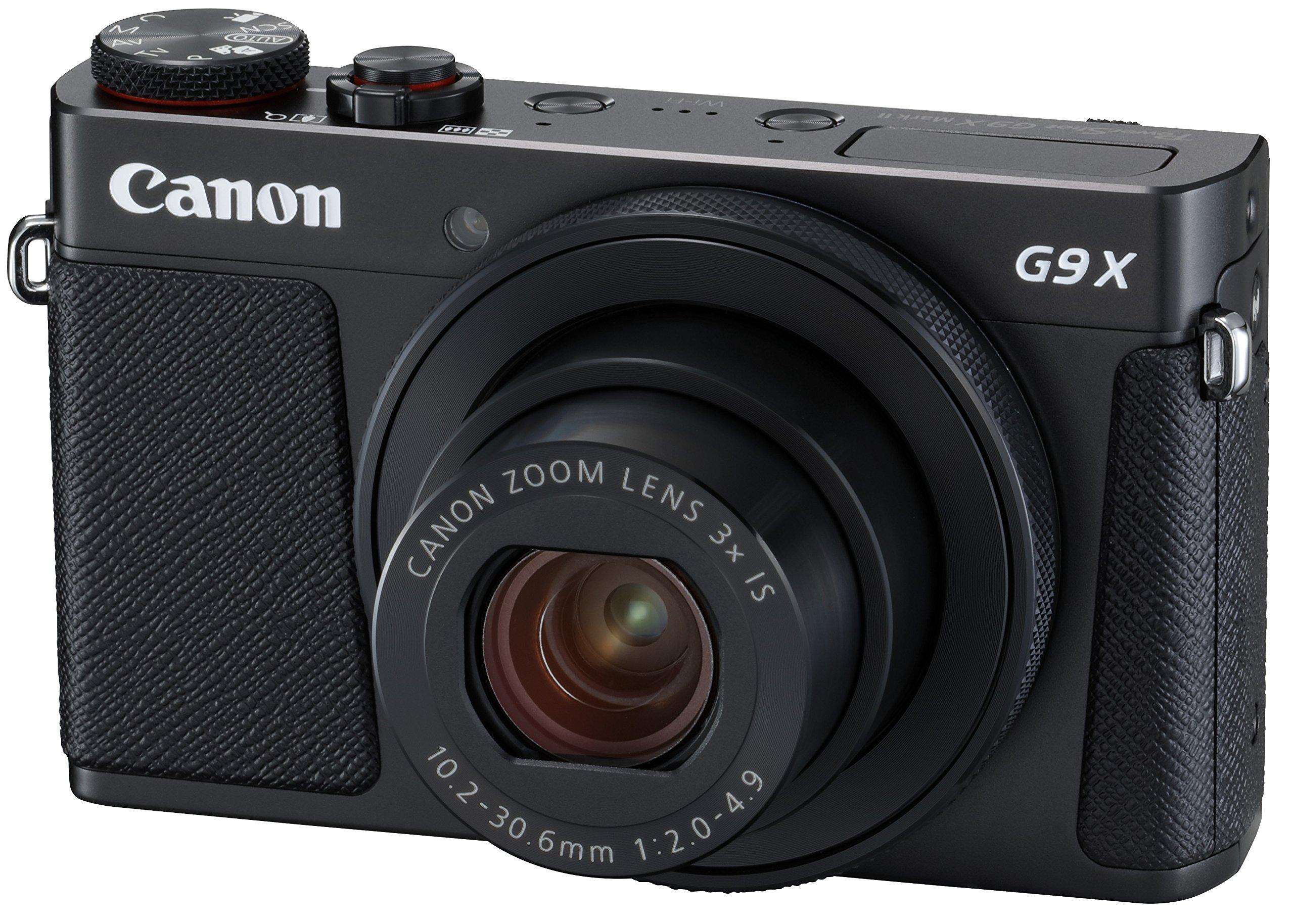 

Компактна цифрова камера Canon PowerShot G9 X Mark II Black, оптичний зум типу PSG9XMARKIIBK 1.0 сенсор/об’єктив F2.0/3x чорний