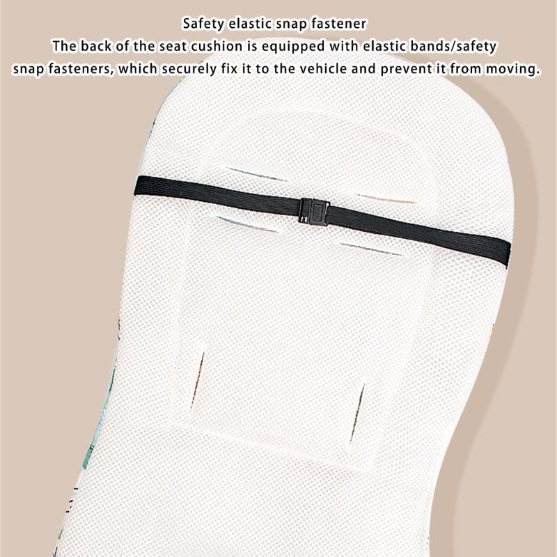 Strollers Seat Liner with Printed Pattern Pushchair Mattress Chair Pad Baby Carriers Cushion Seat Pad Infant Supply
