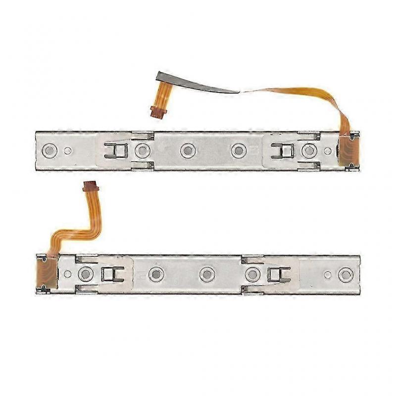 Right & Left Slide Rail with Flex Cable Repair Parts for Nintendo Switch - Replacement Fix Kit for Joy-Con Controller Issues