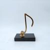 Nordic Music Note Stainless Steel and Marble Decor for Home or Office Display