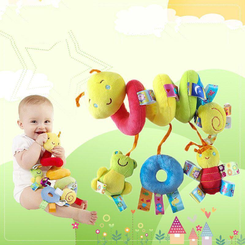 Adorable Baby Newborn Infant Hanging Rattles For Crib Stroller With Vibrant Colors