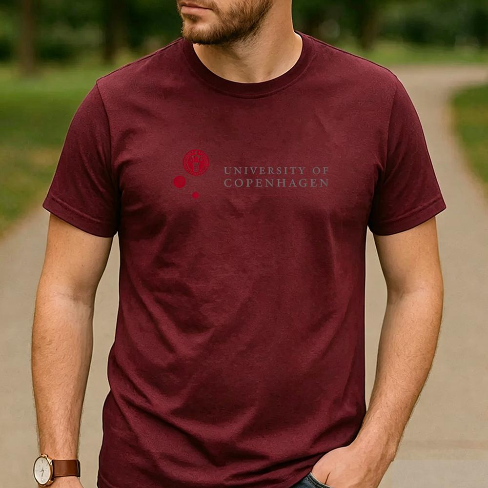 Vintage Retro University of Copenhagen Logo Cotton Graphic T Shirt Unisex Short Sleeve Alumni Graduate Holiday Birthday Gift Top