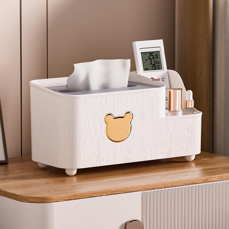 Multifunctional Cartoon Bear Tissue and Storage Box for Home