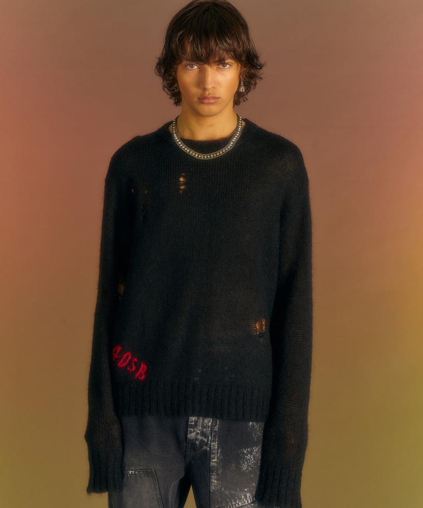 ADSB ANDERSSON BELL (Essential) Adsb Kid Mohair Crewneck Sweater Atb1038M(Black)