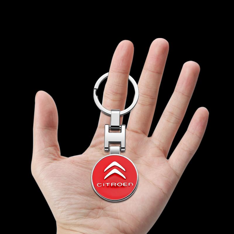 GESW6 High-quality Car Stainless Keyring Keychain Accessories For Citroen Celysee C4 C3 C5 C1 C2 C6 Picasso Cactus Berlingo Aircross