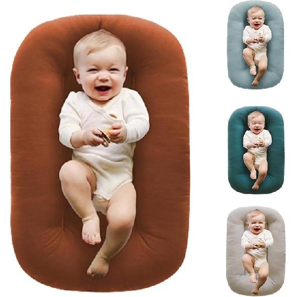 Baby Lounger, Baby Lounger for Newborn, Baby Lounge 0-24 Months, Infant Lounger 0-24 Months, Breathable Soft Loungers (Light Pink)