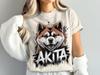 Akita Dog T-Shirt, Stylish Canine Tee, Unique Pet Lover Gift, Animal Graphic, Dog Breed Shirt, Akita Design, Cute Dog Tee