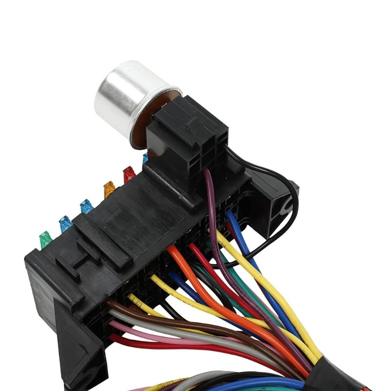 Universal 14 Circuit Wiring Harness Muscle Car Hot Rod Street-Rod XL Wire 12V Voltage-Circuit Harness Kit Repairing Tool