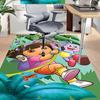 Dora'S Jungle Adventure Carpet For Playroom Bedroom Living Room Sofa Home Decorkids Game Area Rug Nonslip Floor Mat