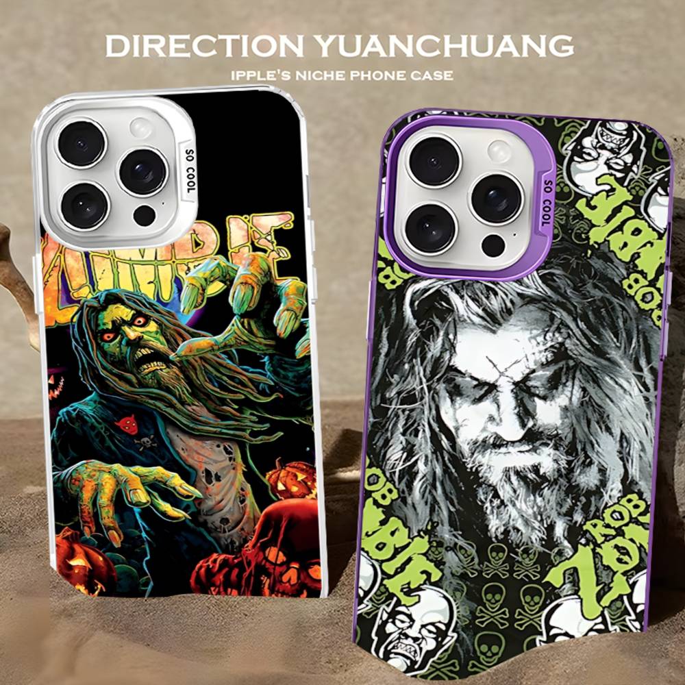 R-Rob Singer Z-Zombie Heavy Metal Band Phone Case For IPhone 17 16 Plus Pro Max 15 14 13 12 11 Matte Colorful Covers