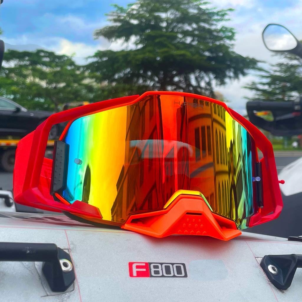 Quick replacement lens motorcycle goggles,anti fog lenses-off-road motorcycle ATV MX riding glasses,compatible with all helmets