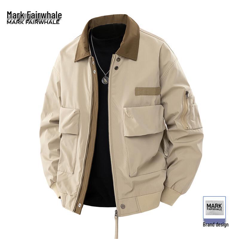 Mark Fairwhale Men's Loose Fit Casual Workwear Jacket