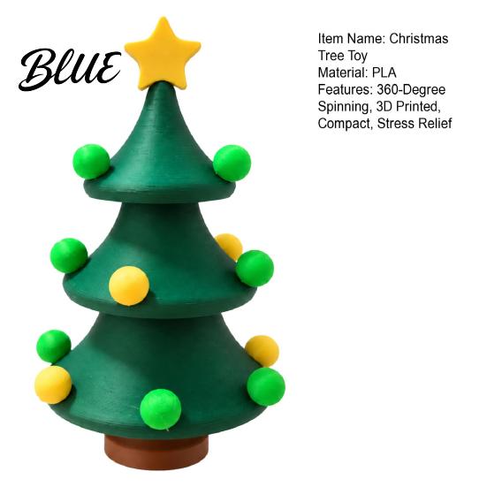 Christmas Tree Decor 3D Printed Dancing Tree, Rotating Twisted Unique Seasonal Gift Desk Toy, Mini Tabletop Decoration, Xmas