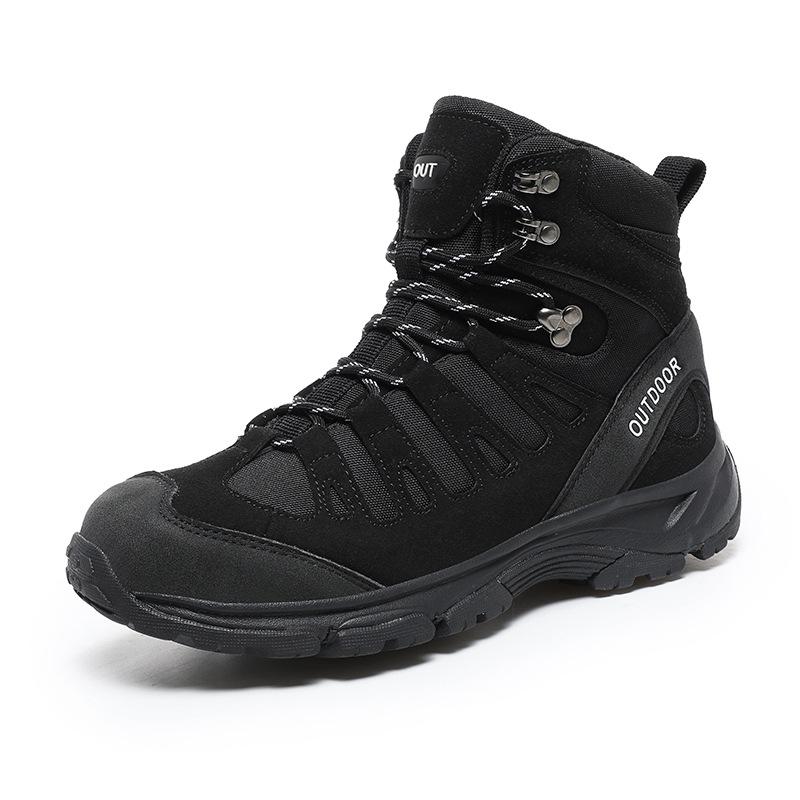 Autumn and winter large size combat boots high top new training field boots mountaineering boots outdoor hiking shoes