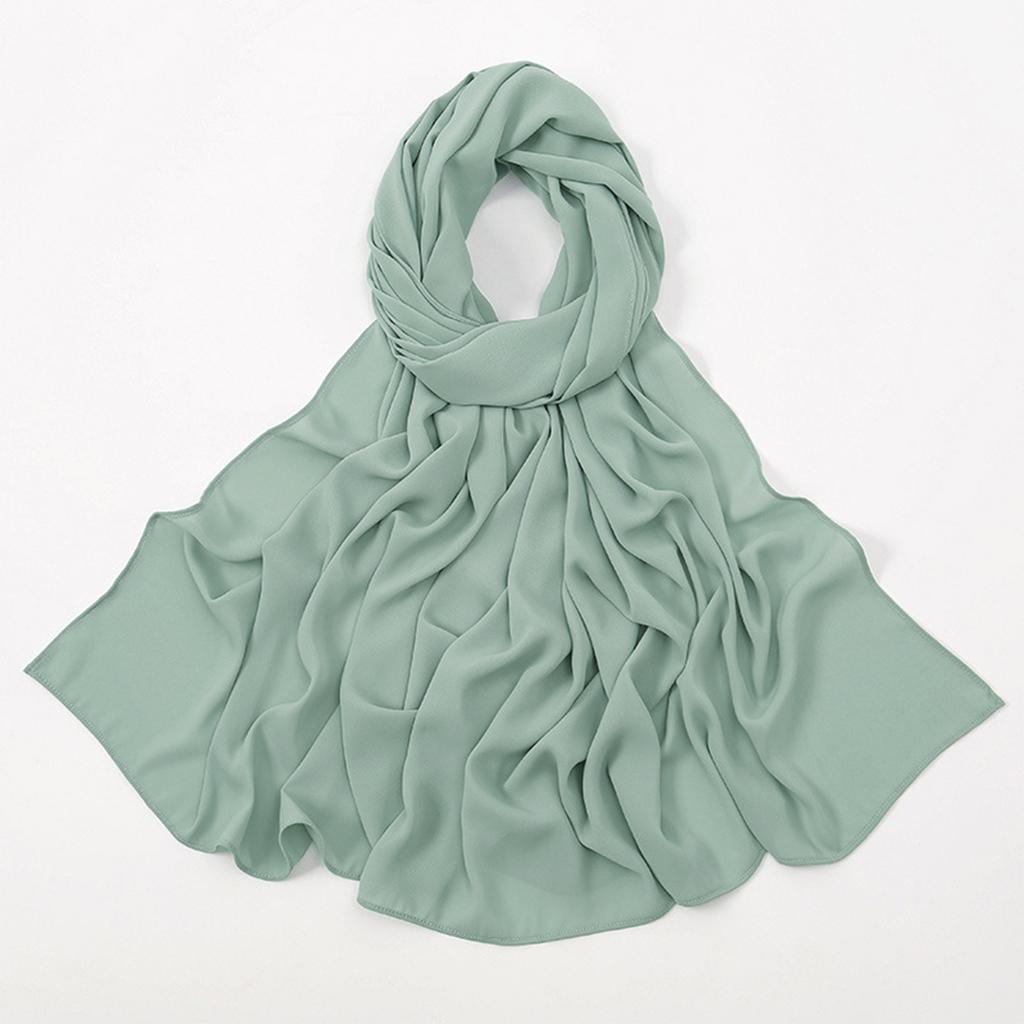 Women's Solid Color Long Scarf Versatile Headscarf Scarf