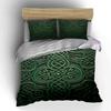 Intricate green Celtic knots. Bedding sets Duvet cover sets Duvet covers Pillowcases(1 * Duvet Cover 2 * Pillowcases without duvet insert)