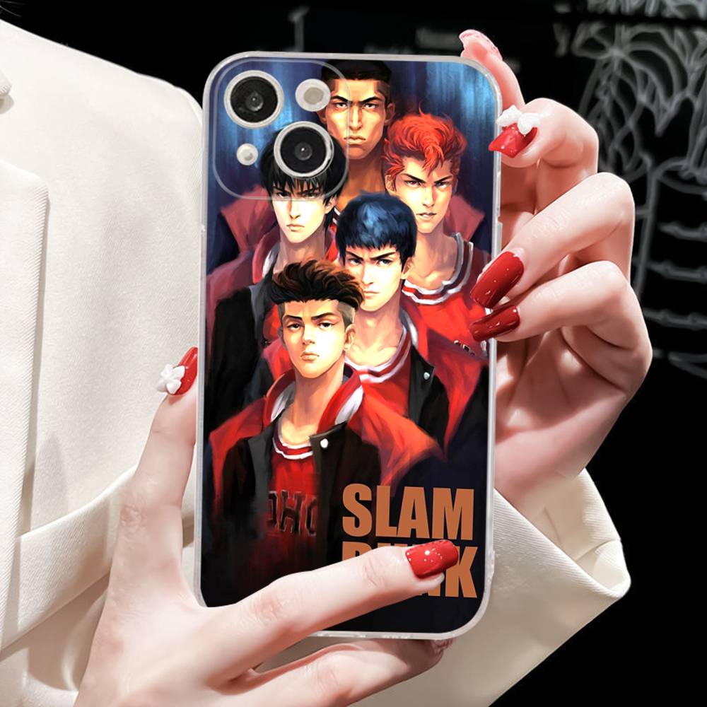 Lovely Anime S-Slam D-Dunk Fit For IPhone 16 15 Promax Phone Case IPhone 14 11 12 High End 13 Pro Silicone