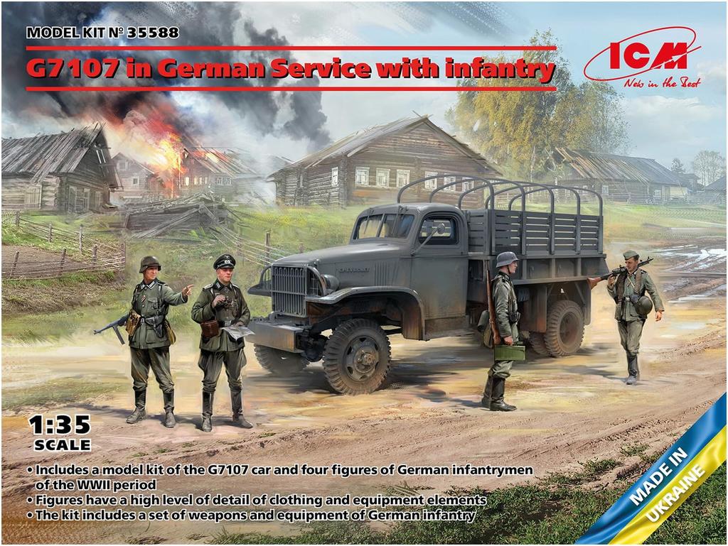 ICM Germany G7107 Infantry Plastic Model 35588 1/35 w/German