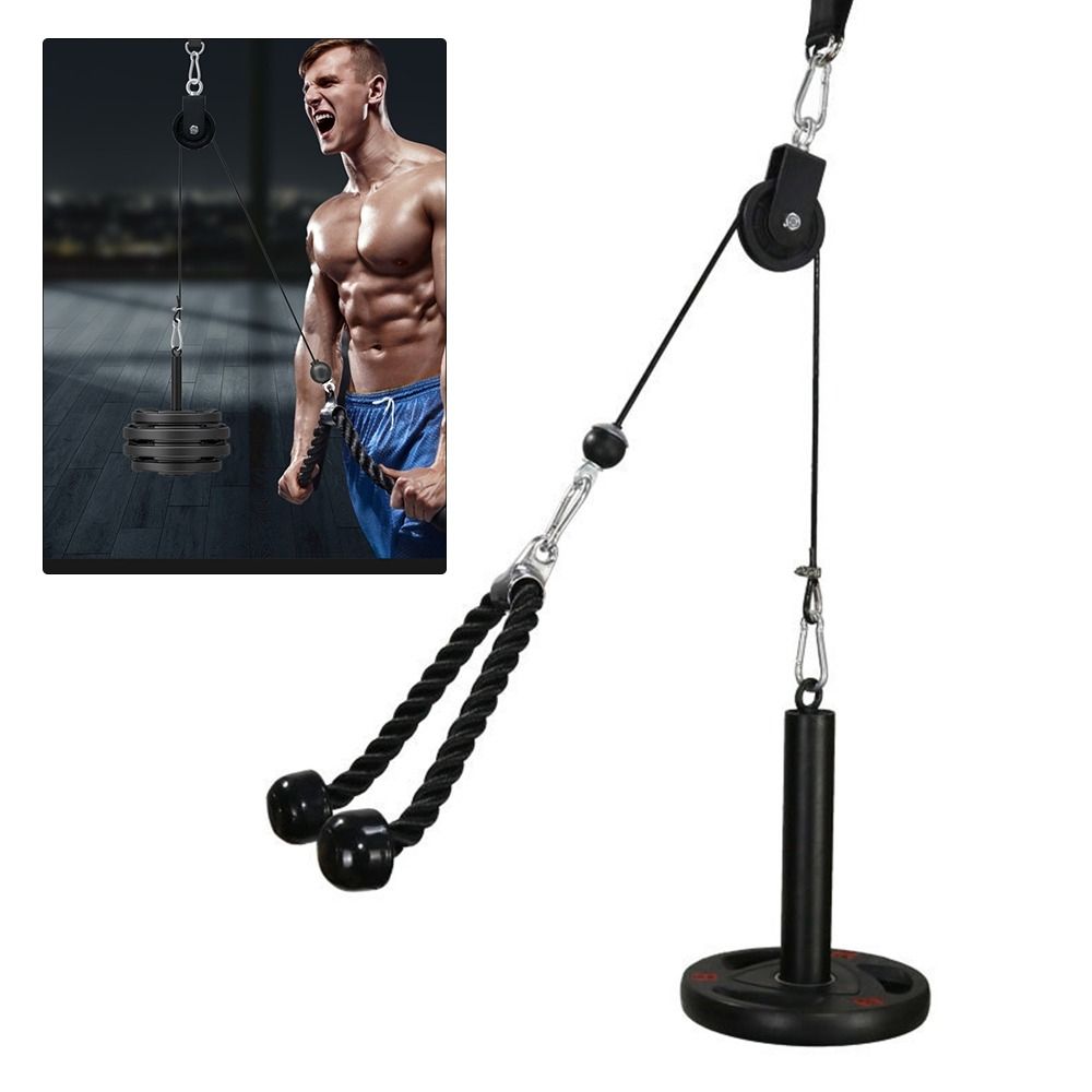 8Pcs Adjustable Pulley Cable Set Cable Gym Hose Sports Home Gym Cable Reel Device  Fitness