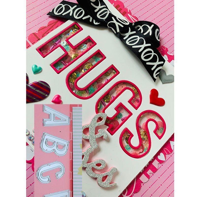 Letter Metal Cutting Dies Stencil Scrapbooking DIY Album Stamp Paper Card Embossing