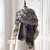 Luxury Winter Imitation Cashmere Scarf Women  Design Warm Pashmina Blanket Poncho Scarves Female Shawl Thick Foulard Bufanda