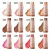 Rouge-Stick in 12 Farben, matt, Highlighter-Stick, natürliches Nude-Make-up, Gesichtsdefinition, Konturierungsstick, multifunktionaler Make-up-Stick