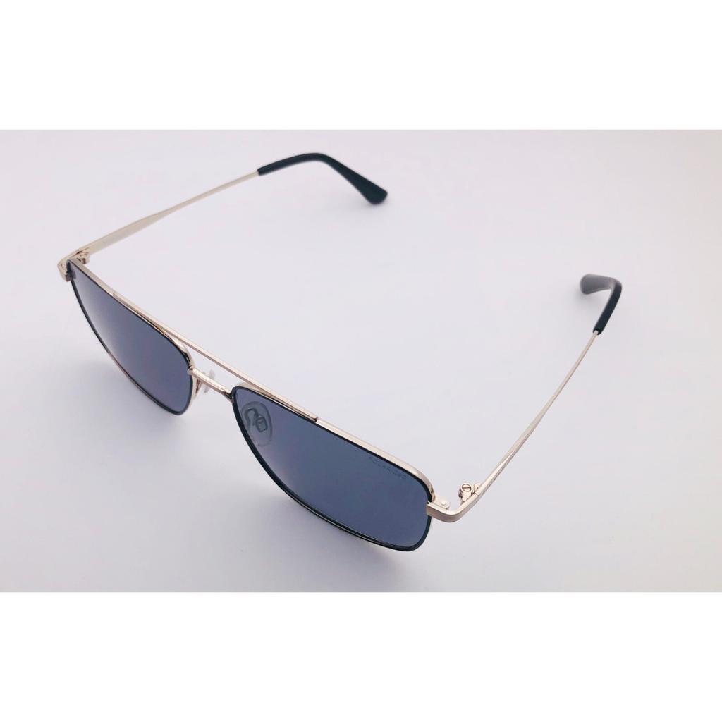 RSINC Unisex Polarisierte Sonnenbrille UV-Schutz Quadratisch Silber Schwarz LCS8016A |O B0DKP2L48S