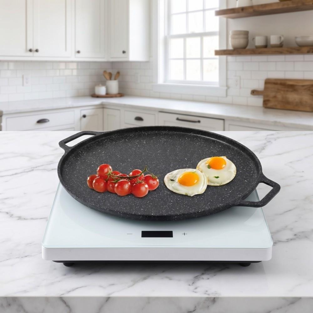 Non Stick Korean Grill Pan High Temperature Resistant Round Korean Grill Pan  Home Kitchen