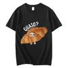 Fun Croissant Cat Pattern Womens Tshirt High Street Fashion Trend Short Sleeved Tshirt Womens Tshirt