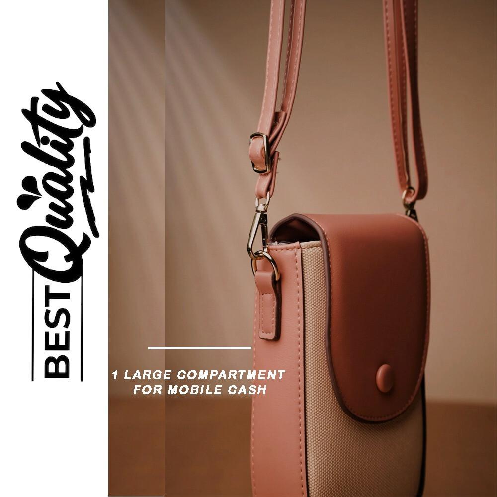 RSINC Small Crossbody Bags Semi Oval PU Leather Adjustable Shoulder Tan Brown B0DVQ1BDDJ