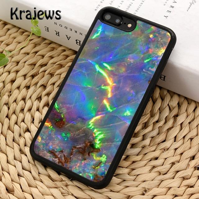 Krajews Geode opál duhový holografický mramor Pouzdro na telefon Pro iPhone 14 5 6s 7 8 plus X XR XS 11 12 13 pro max Samsung S21 S22