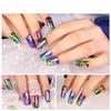 12pcs Laser Rhombus Pattern Nail Transfer Stickers Starry Sky Stickers Nail Foil Nail Art Decoration
