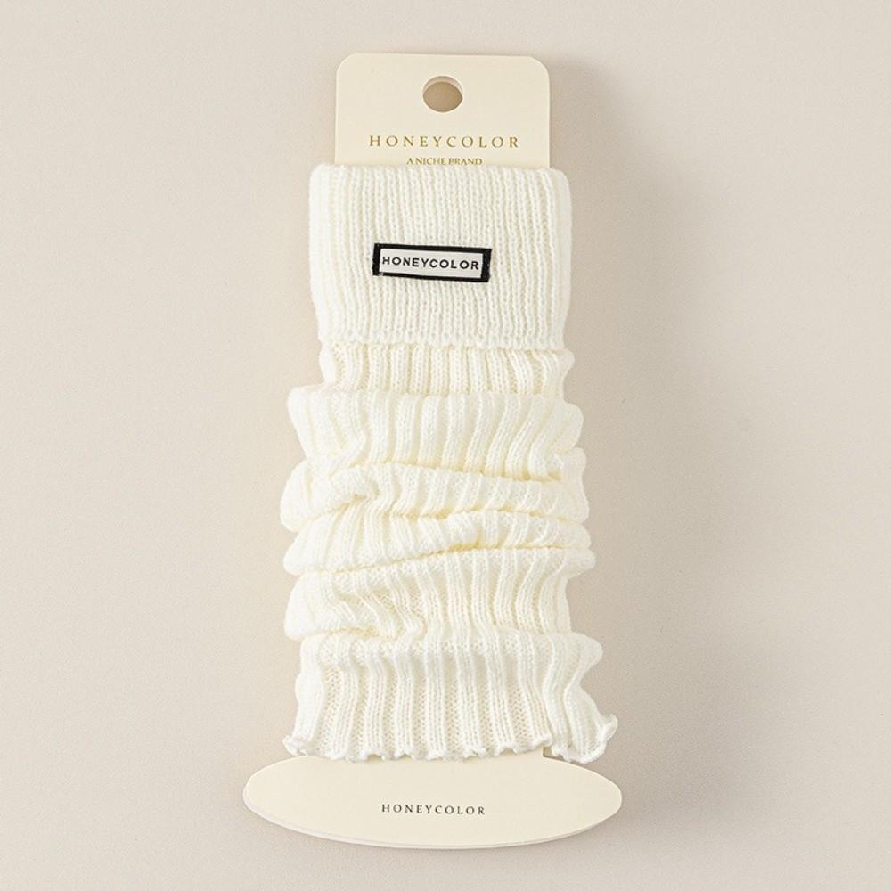 Chaussettes mi-mollet couleur unie Chaussettes tube moyen épaissies Nouveaux chauffe-jambes Automne et Hiver