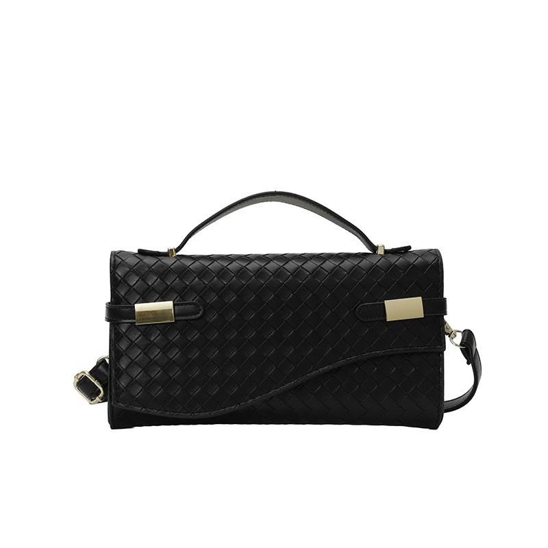 

Hand-held Bag Women s Fashionable Niche Commuter Mobile Phone High-end Knitted Cross-body Small Square