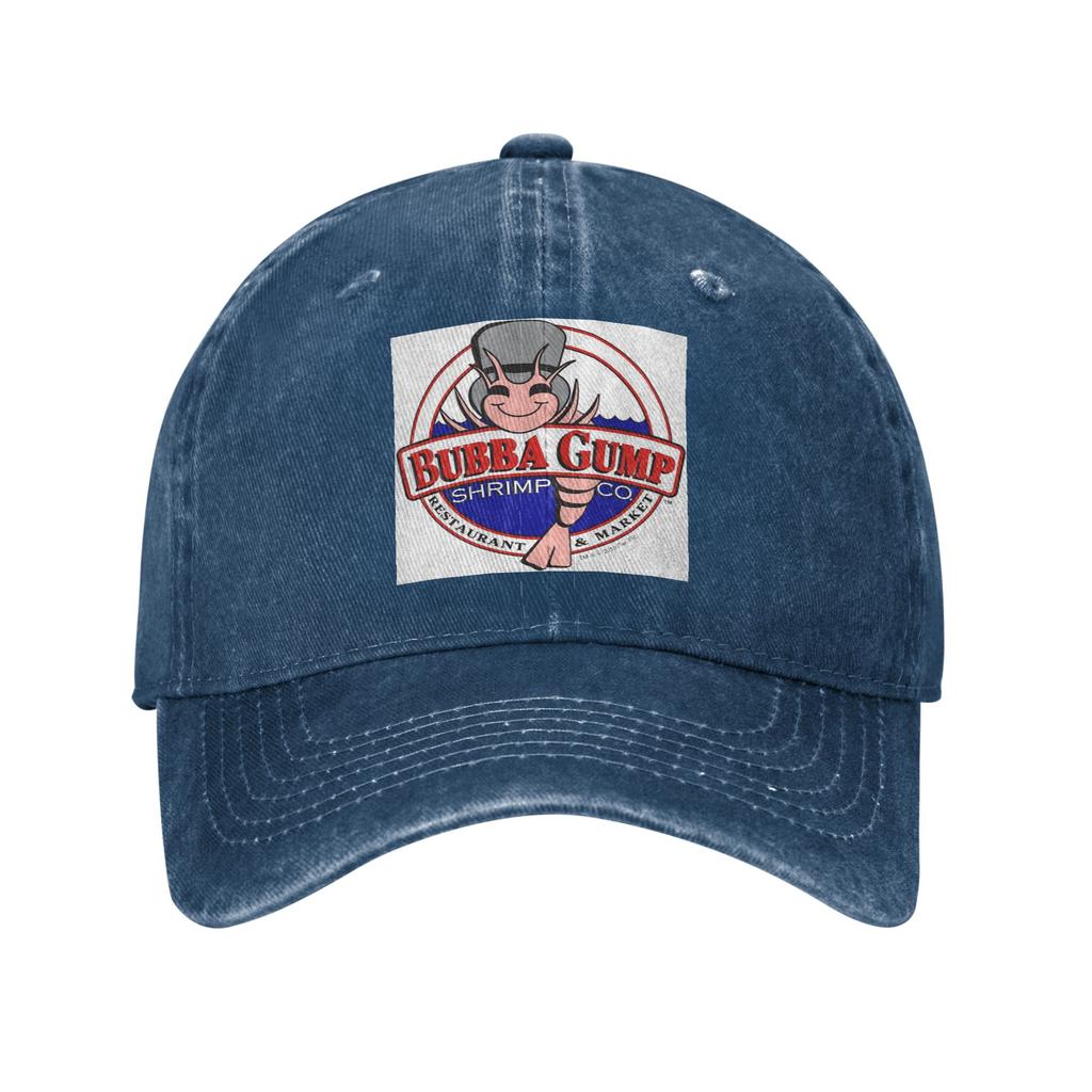 Bubba Gump Leśne Krewetki Owoce Morza Dżinsowa Tkanina Czapka Codzienne Czapki Baseballowe Regulowana Czapka Letnia Unisex Czapki Baseballowe
