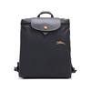Le Pliage Club Polyamid Nylon mit Leinwand Rucksack Mini Damen Metallgrau 1699619300
