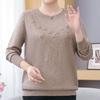 Women's Loose Plus-Size Sweater Autumn and Winter Crew Neck Printed Knitwear Soft and Skin-Friendly Stretch Pullover Top